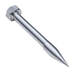 Stainless Steel Spike with Hexagonal Nut for Construction, Carpentry, and DIY Projects in High Detail