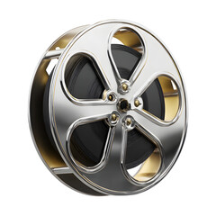 car wheel isolated on white