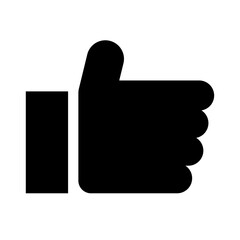 いいねアイコン / Thumbs Up Icon - シンプル＆モノクロベクター素材