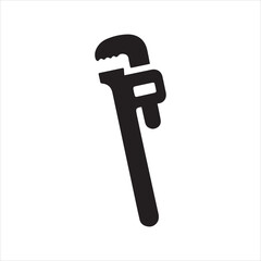  pipe wrench vector icon