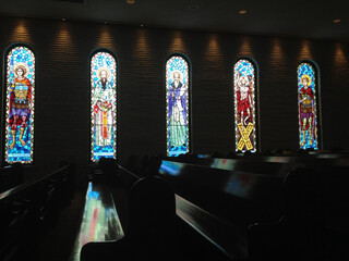 Gothic Stained Glass Church Windows