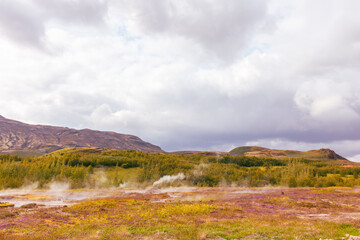 Beeindruckende Geysir in Island /Einzigartige Landschaft