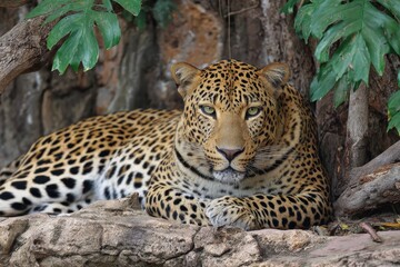 Obraz premium Thai zoo leopard