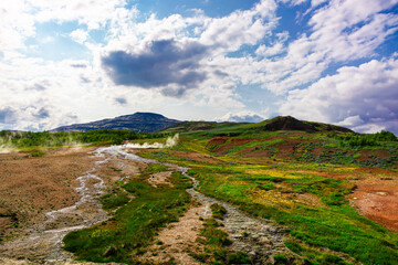 Beeindruckende Geysir in Island /Einzigartige Landschaft