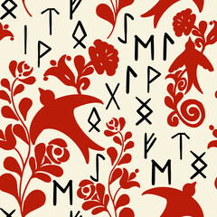 seamless pattern with flowers