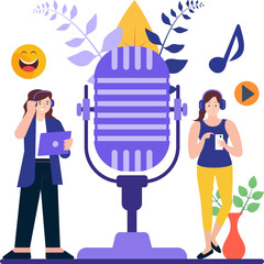 Creative Podcast Microphone