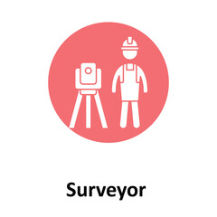 Surveyor Vector Icon which can easily modify or editSurveyor Vector Icon which can easily modify or edit