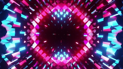 High speed rotated equalizer for party VJ loop red pink blue