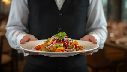 Elegantly Served Salad