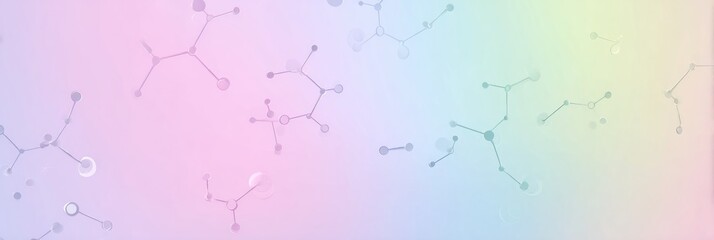 Molecular Structure Background With Pastel Colors Showcasing the Beauty of Chemistry in a Creative Design