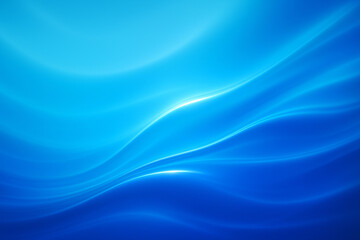 Obraz premium Soft luminous blue curved waves layered together forming smooth glowing gradient energy background