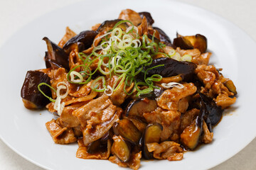 豚バラとナスの炒め物