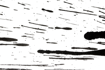 Abstract grunge black and white distressed texture splatter splash paint transparent overlay background