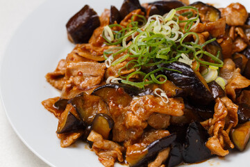 豚バラとナスの炒め物