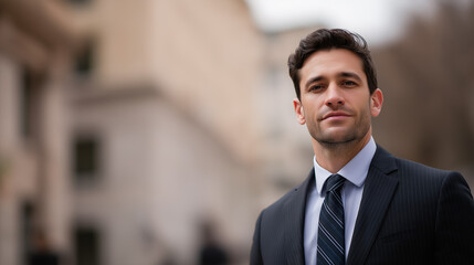 Fototapeta premium male lobbyist in formal suit