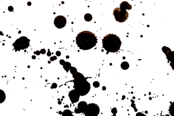 Abstract grunge black and white distressed texture splatter splash paint transparent overlay background