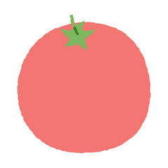 Flat illustration of a tomato