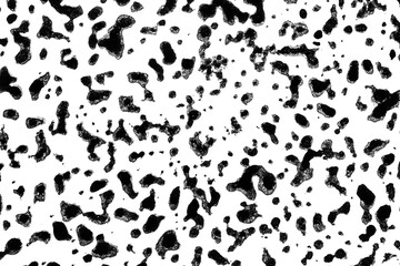 Abstract grunge black and white distressed texture splatter splash paint transparent overlay background