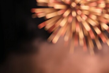 Fireworks blurred background