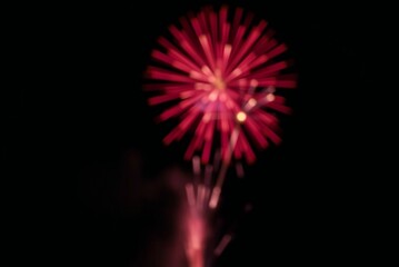 Fototapeta premium Fireworks blurred background