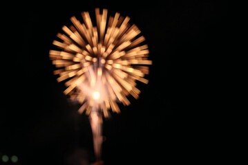 Fototapeta premium Fireworks blurred background