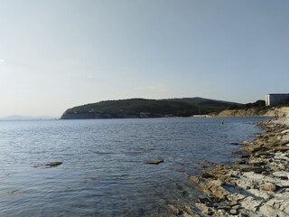 nature, sea, rocks, mountains, cape, summer