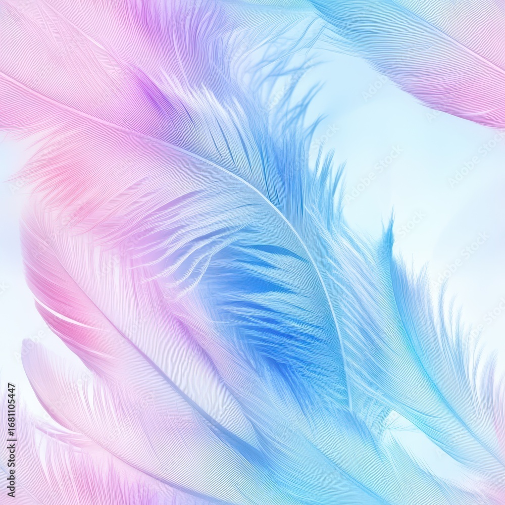 Wall mural abstract feather background with soft pastel colors and texture.