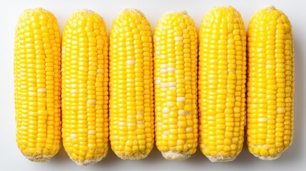 Fototapeta premium Harvesting fresh corn a culinary delight on the farm food photographs bright and vibrant background