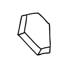 coffin icon hand drawn