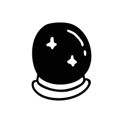 prediction ball icon hand drawn