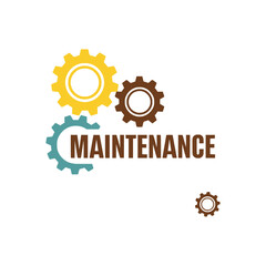 Wrench and Gear Maintenance Symbol