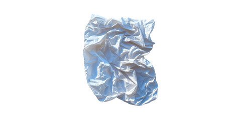 Crumpled Paper. Symbol Of Creativity, Recycling, And Ideas Isolated On Transparent Background