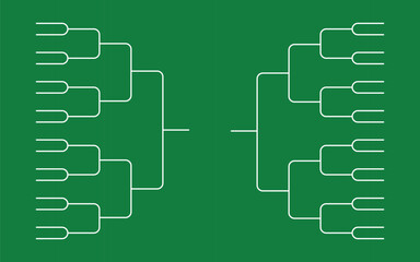 Sport game competition bracket. Sport game tournament championship stage layout.