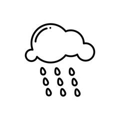 rainy icon vector design template elegant style