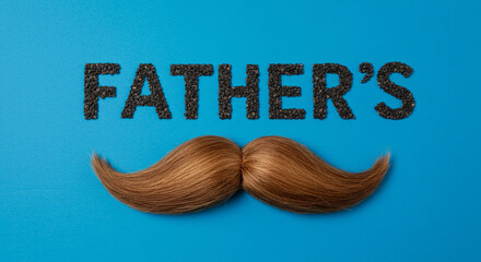 Celebrate Father's Day with a stylish mustache and warm wishes, perfect for heartfelt greetings