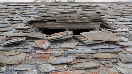 Severe rainstorm causes damage to roof tiles, highlighting the need for urgent repairs