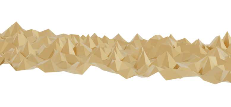 Download this free abstract image of a beige low poly mountain range. Ideal for backgrounds and textures.