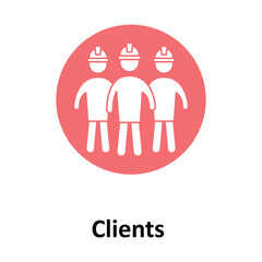 Clients Vector Icon which can easily modify or edit
