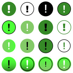 Exclamation mark, Attention sign. Danger sign, Caution warning signs, black warning sign, alert sign