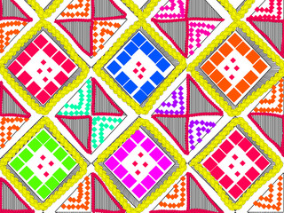 Fototapeta premium Pattern box shape illustration 