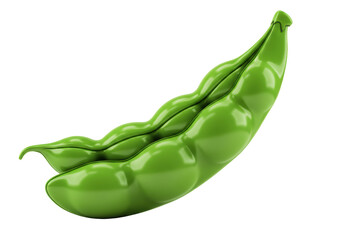 Isolated Green Beans on a White Surface, Fresh Vegetable Pods, Healthy Diet Ingredient