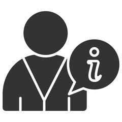 User Info Glyph Icon