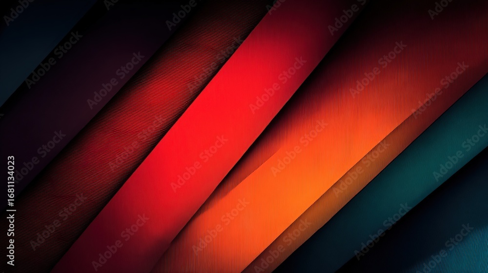 Poster abstract multicolored layers background: modern design with overlapping shapes and vibrant colors fo