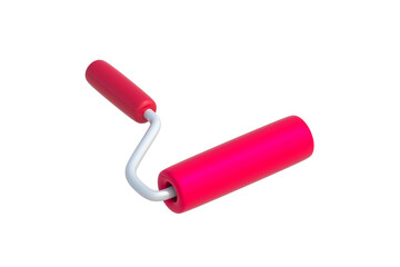 Roller for painting isolated on white background. Construction equipment. 3d render