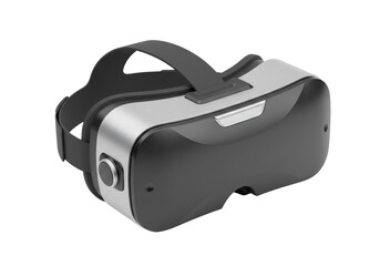Isolated VR headset for virtual reality, immersive gaming, and digital exploration concept