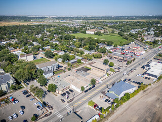 Aerial View of Sutherland Neighborhood in Saskatoon, Saskatchewan