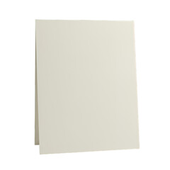 Fototapeta premium Blank Cream Colored Card on Transparent Background