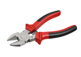 Isolated diagonal wire cutter on a light stage for professional shop or construction work