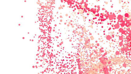 Abstract background with pink and peach confetti. Perfect for celebratory designs.