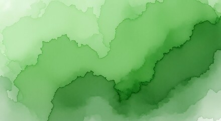 Obraz premium Abstract Green Watercolor Texture Background.